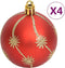 vidaXL - 108-delige - Kerstballenset - goud - en - rood