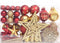 vidaXL - 108-delige - Kerstballenset - goud - en - rood