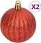 vidaXL - 108-delige - Kerstballenset - goud - en - rood