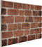 vidaXL 11 st Wandpanelen 3D donkerbruine baksteen EPS