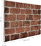 vidaXL 11 st Wandpanelen 3D donkerbruine baksteen EPS
