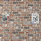 vidaXL 11 st Wandpanelen 3D donkerbruine en grijze baksteen EPS