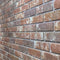 vidaXL 11 st Wandpanelen 3D donkerbruine en grijze baksteen EPS