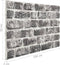 vidaXL - 11 - st - Wandpanelen - 3D - donkergrijze - baksteen - EPS