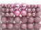 vidaXL - 111-delige - Kerstballenset - polystyreen - roze