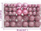 vidaXL - 111-delige - Kerstballenset - polystyreen - roze