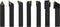 vidaXL 12-delige Draaigereedschapsset indexeerbaar 100 mm 16x16 mm