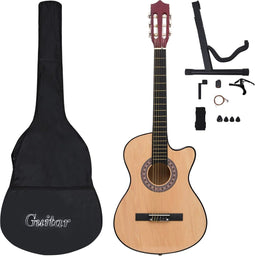 vidaXL - 12-delige - Gitaarset - cutaway - met - 6 - snaren - western - akoestisch - 38"