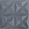 vidaXL - 12 - st - Wandpanelen - 3D - origami - 3 - m² - 50x50 - cm - grijs