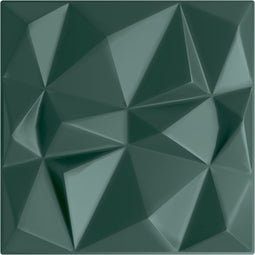 vidaXL - 12 - st - Wandpanelen - diamant - 3 - m² - 50x50 - cm - XPS - groen