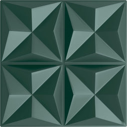 vidaXL - 12 - st - Wandpanelen - origami - 3 - m² - 50x50 - cm - XPS - groen