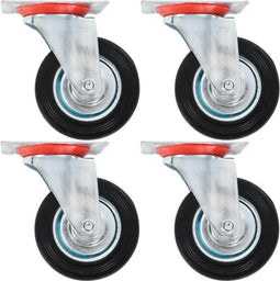 vidaXL - 12 - st - Zwenkwielen - 100 - mm