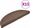 vidaXL - 15 - st - Trapmatten - 56x17x3 - cm - koffiebruin