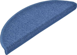 vidaXL - 15 - st - Trapmatten - 65x24x4 - cm - blauw