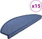 vidaXL - 15 - st - Trapmatten - 65x24x4 - cm - blauw