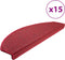 vidaXL - 15 - st - Trapmatten - 65x24x4 - cm - bordeauxrood