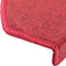 vidaXL - 15 - st - Trapmatten - 65x24x4 - cm - bordeauxrood