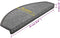 vidaXL - 15 - st - Trapmatten - 65x24x4 - cm - donkergrijs