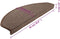 vidaXL - 15 - st - Trapmatten - 65x24x4 - cm - koffiebruin