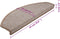 vidaXL - 15 - st - Trapmatten - 65x24x4 - cm - lichtbruin