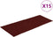 vidaXL - 15 - st - Trapmatten - zelfklevend - rechthoekig - 60x25 - cm - rood