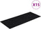 vidaXL - 15 - st - Trapmatten - zelfklevend - rechthoekig - 60x25 - cm - zwart