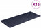 vidaXL - 15 - st - Trapmatten - zelfklevend - rechthoekig - 60x25 - cm - grijsblauw