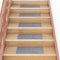 vidaXL - 15 - st - Trapmatten - zelfklevend - rechthoekig - 60x25 - cm - lichtgrijs