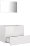 vidaXL - 2-delige - Badkamermeubelset - spaanplaat - hoogglans - wit