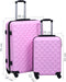 vidaXL - 2-delige - Harde - kofferset - ABS - roze