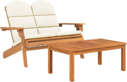 vidaXL - 2-delige - Loungeset - Adirondack - massief - acaciahout