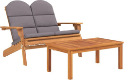 vidaXL - 2-delige - Loungeset - Adirondack - massief - acaciahout