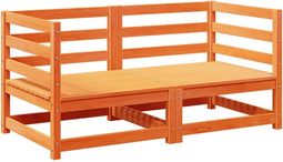 vidaXL - 2-delige - Loungeset - massief - grenenhout - wasbruin