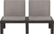 vidaXL - 2-delige - Loungeset - met - kussens - kunststof - grijs
