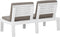 vidaXL - 2-delige - Loungeset - met - kussens - kunststof - wit
