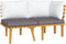vidaXL - 2-delige - Loungeset - met - kussens - massief - acaciahout
