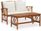 vidaXL - 2-delige - Loungeset - met - kussens - massief - acaciahout