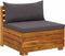 vidaXL - 2-delige - Loungeset - met - kussens - massief - acaciahout