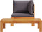 vidaXL - 2-delige - Loungeset - met - kussens - massief - acaciahout