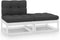 vidaXL - 2-delige - Loungeset - met - kussens - massief - grenenhout - wit