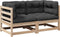 vidaXL - 2-delige - Loungeset - met - kussens - massief - grenenhout