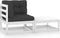 vidaXL - 2-delige - Loungeset - met - kussens - massief - grenenhout - wit