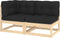 vidaXL - 2-delige - Loungeset - met - kussens - massief - grenenhout