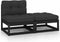vidaXL - 2-delige - Loungeset - met - kussens - massief - grenenhout - zwart
