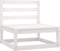 vidaXL - 2-delige - Loungeset - met - kussens - massief - grenenhout - wit