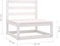 vidaXL - 2-delige - Loungeset - met - kussens - massief - grenenhout - wit