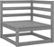 vidaXL - 2-delige - Loungeset - met - kussens - massief - grenenhout - grijs