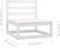 vidaXL - 2-delige - Loungeset - met - kussens - massief - grenenhout - wit