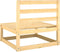 vidaXL - 2-delige - Loungeset - met - kussens - massief - grenenhout