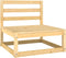vidaXL - 2-delige - Loungeset - met - kussens - massief - grenenhout